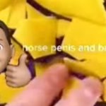 horse penis and balls template