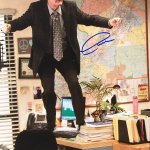 Creed Bratton Signed 11x14 The Office Creed Desk Photo JSA ITP -