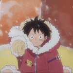 Luffy pointing