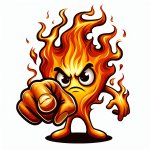 Angry Fire pointing at you