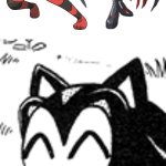 Shadow is a huge fan of Incineroar and Ladydevimon | image tagged in happy shadow,crossover,pokemon,digimon,sonic the hedgehog | made w/ Imgflip meme maker