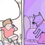 dog smothers dumb owner meme