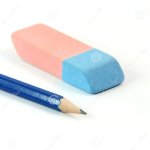 Pencil and eraser