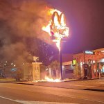 Flaming McDonald's