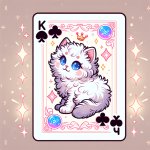 Kitty magic card template