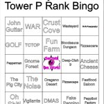 Pizza Tower P Rank Bingo meme