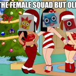 Numberblocks | THE FEMALE SQUAD BUT OLD | image tagged in xmas | made w/ Imgflip meme maker