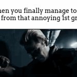 These kids nowadays have 0 ATTENTION SPAN | When you finally manage to get away from that annoying 1st grader: | image tagged in gifs,meme,kids,annoying | made w/ Imgflip video-to-gif maker