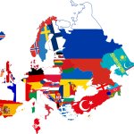 Flag Map of Europe