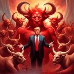 God didn't make Trump. It was the other guy. Devil, Satan, hell. meme
