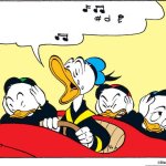 Donald Duck singing