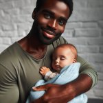 Black Guy Holding A White Baby