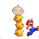 Mario Literally Forgets to Bring Yoshi | image tagged in pokey stewie griffin,mario,yoshi,nintendo,deviantart,super mario | made w/ Imgflip meme maker
