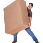 Man holding big box