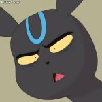 Unsettled shiny umbreon