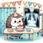 Hedgehog celebrating birthday xray technician Meme Generator - Imgflip