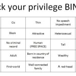 check your black privilege bingo Blank Template - Imgflip