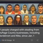 21 people charged with stealing