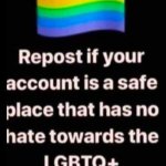 Repost if your account supports LGBTQ