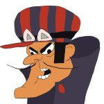 Dick Dastardly but deviant