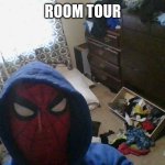 Spideys room | ROOM TOUR | image tagged in spidey's room | made w/ Imgflip meme maker