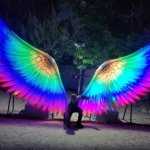 Man with Rainbow wings template