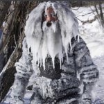 Frozen beard Guy