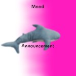 Blahaj Announcement Template