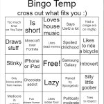 SpicyMasterChief2169's Bingo Temp meme
