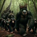 apes following apes king