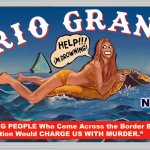 Rio Grande Jaws Billboard Texas Governor Abbott Quote Meme meme