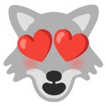 Google Wolf Heart Eyes!