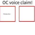 Rose/Bee's Oc voice claim challenge meme