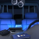 Inside Police Car