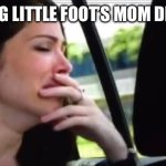 Crying Catherine | WATCHING LITTLE FOOT’S MOM DIE BE LIKE | image tagged in crying catherine,sad,land before time,depressing,mom,movies | made w/ Imgflip meme maker