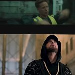 Eminem looking at NF