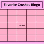 favorite crushes bingo