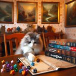 Kitty playing d&d