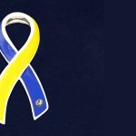 blue yellow ribbon Ukraine Down Syndrome