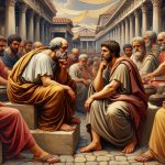 socrates discussing with euthyphro