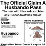 Claim Your Husbando | HFJONE.LOVER; AIRY HFJONE | image tagged in claim your husbando | made w/ Imgflip meme maker