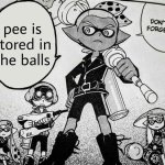 Pee is stored in the balls meme