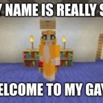 Stampy | HELLO MY NAME IS REALLY SMOL KEY; AND WELCOME TO MY GAY VIDEO | image tagged in stampy | made w/ Imgflip meme maker