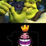 time stealer, awaaaaayyyy! | just stole valuable time from you | image tagged in shrek caught in 4k | made w/ Imgflip meme maker