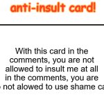 anti-insult card