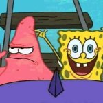 SpongeBob and Patrick on the Rollercoaster