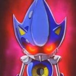 Metal Sonic death stare GIF Template