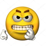 Angry Emoji showing fist