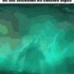 this dude has died to everything | Goku after getting revived only for his next opponent to be the stickman on caution signs | image tagged in gifs,funny,memes,caution sign stickman | made w/ Imgflip video-to-gif maker