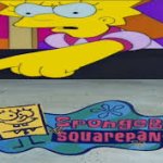 Lisa Simpson hates spongebob squarepants